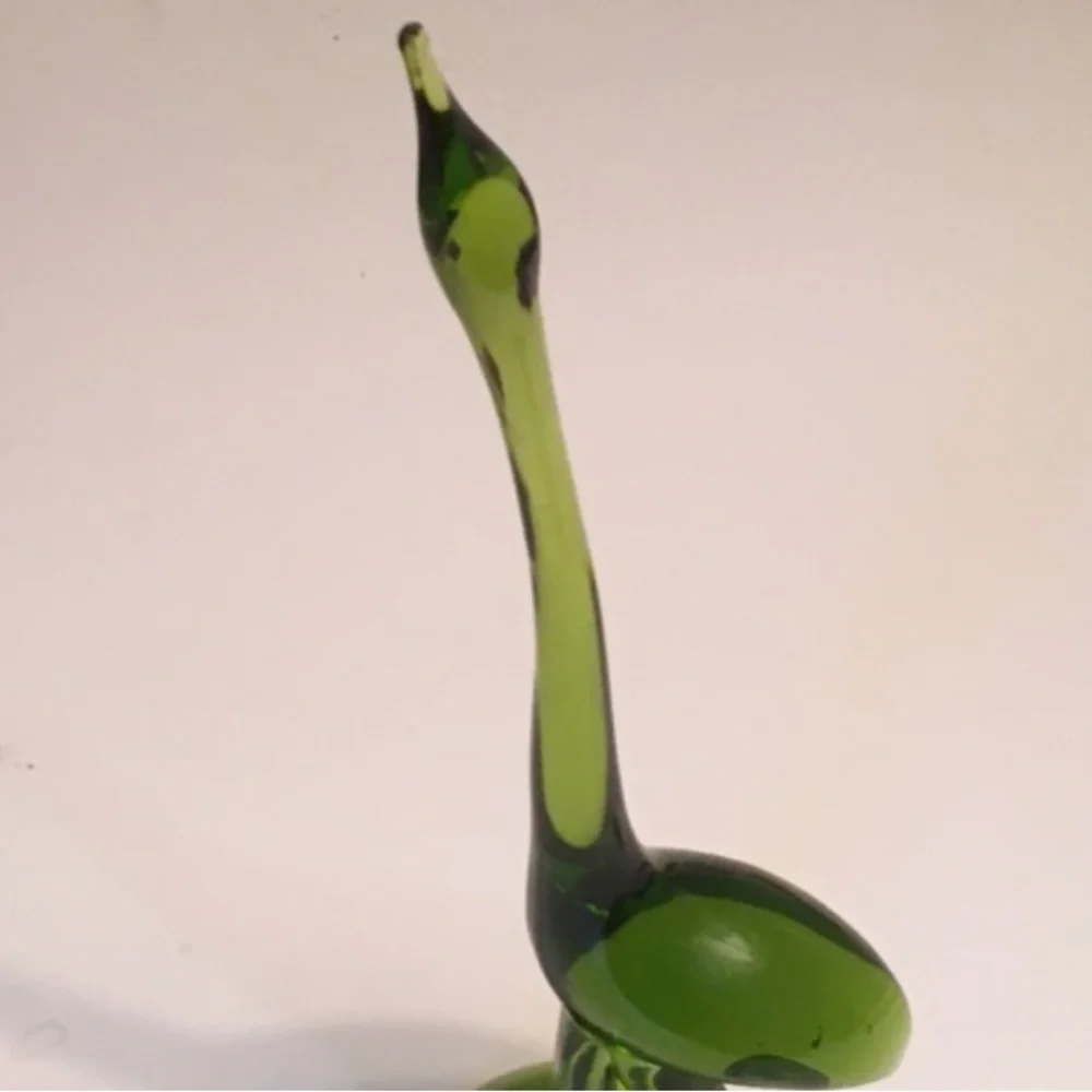 VIKING Glass Green Egret - Picture 2 of 5